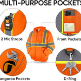 TICONN TICONN-1491 Hi-Vis Class 3 Safety Sweatshirt Hoodie