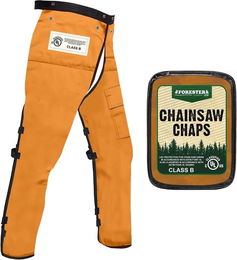 FORESTER Chainsaw Chaps — Apron Style