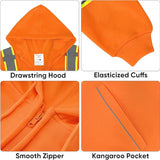 TICONN TICONN-1491 Hi-Vis Class 3 Safety Sweatshirt Hoodie