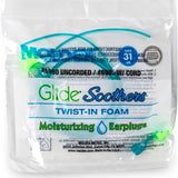 Moldex 6985 Glide Soothers Corded Moisturizing Foam Earplugs — NRR 31dB, 100 Pairs