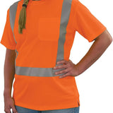 Ergodyne GloWear 8274 Women's Hi-Vis Type R Class 2 Shirt — Orange