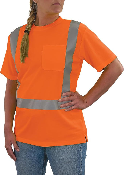 Ergodyne GloWear 8274 Women's Hi-Vis Type R Class 2 Shirt — Orange