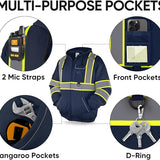 TICONN TICONN-1903 Hi-Vis Class 3 Fleece Full-Zip Hoodie Jacket