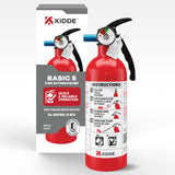 Kidde B0CB9GFZ9M Basic Fire Extinguisher — Single-Use 5BC