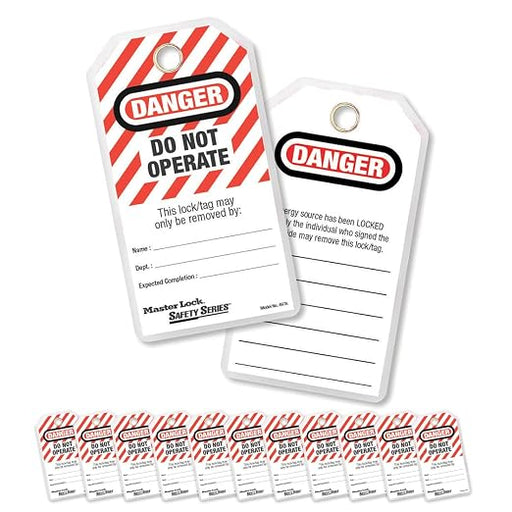 Master Lock 497A DANGER Do Not Operate lockout tags