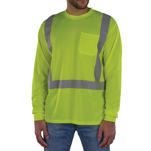 Ergodyne GloWear 8284Y2 Hi-Vis Type R Class 2 Long Sleeve Shirt — Lime