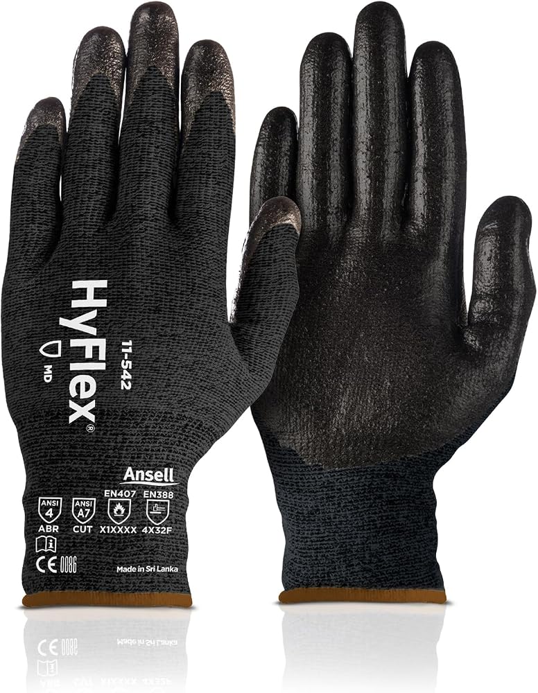 Ansell HyFlex 11-542 Cut & Heat-Resistant Mechanical Gloves