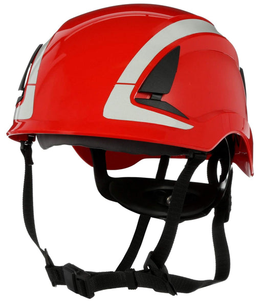 3M SecureFit X5005X-ANSI Red Scotchlite Safety Helmet Class E