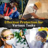 COOLJOB B0F23TFDMV OTG Safety Goggles — Over-Glasses Eye Protection
