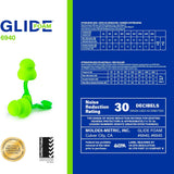 Moldex 6940 Glide Uncorded Foam Earplugs — Twist-In NRR 30, 100 Pairs