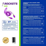 Moldex 6405 Rockets Corded Reusable Earplugs — NRR 27dB, Pocket-Pak, 50 Pairs
