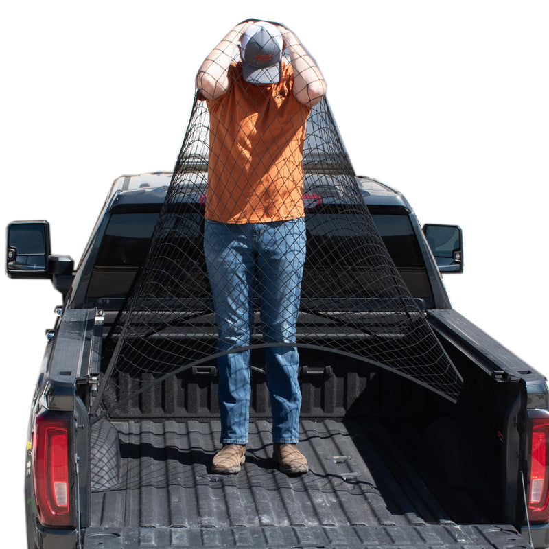 Highly Elastic Cargo Net, Truck Bed Cargo Mesh Organizer for 5-6 ft Standard Beds