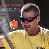 Ergodyne Skullerz DAGR Half-Frame Safety Glasses — ANSI Z87.1+
