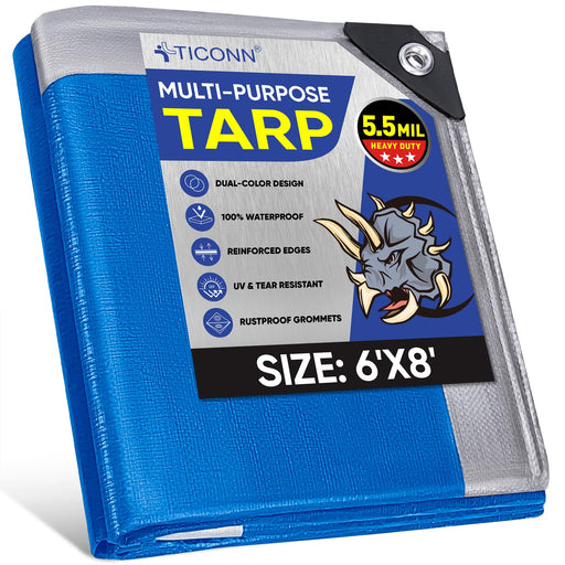 TICONN TICONN Heavy Duty Tarp Cover, Extra Thic