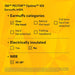 Product information sheet for 3M PELTOR Optime 105 Earmuffs H10A on a yellow background