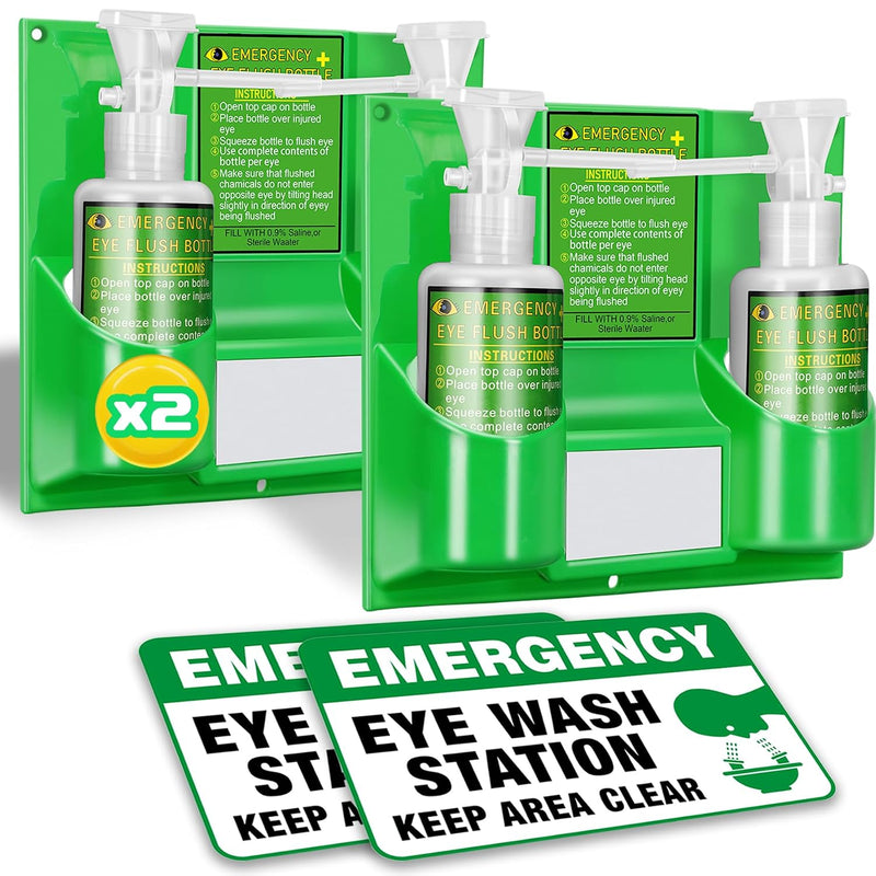Magula Portable Eye Wash Station, OSHA-Approved, BPA Free, Wall-Mounted