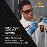 KleenGuard 65335 V30 Nemesis Safety Glasses — Clear Anti-Fog Foam Gasket