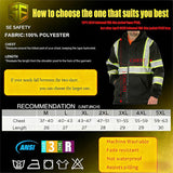 Sesafety B0CBZ96NZ3 Class 3 Hi-Vis Full-Zip Hoodie — Black Trim