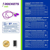 Moldex 6404 Rockets Corded Reusable Earplugs — NRR 27dB, Bagged, 50 Pairs