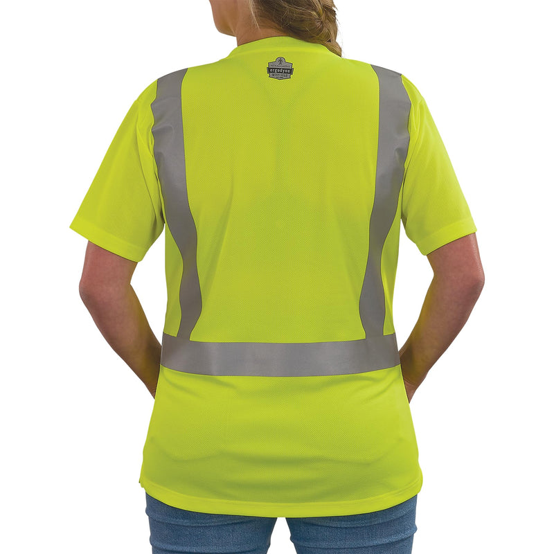 Ergodyne GloWear 8274 Women's Hi-Vis Type R Class 2 Shirt — Lime