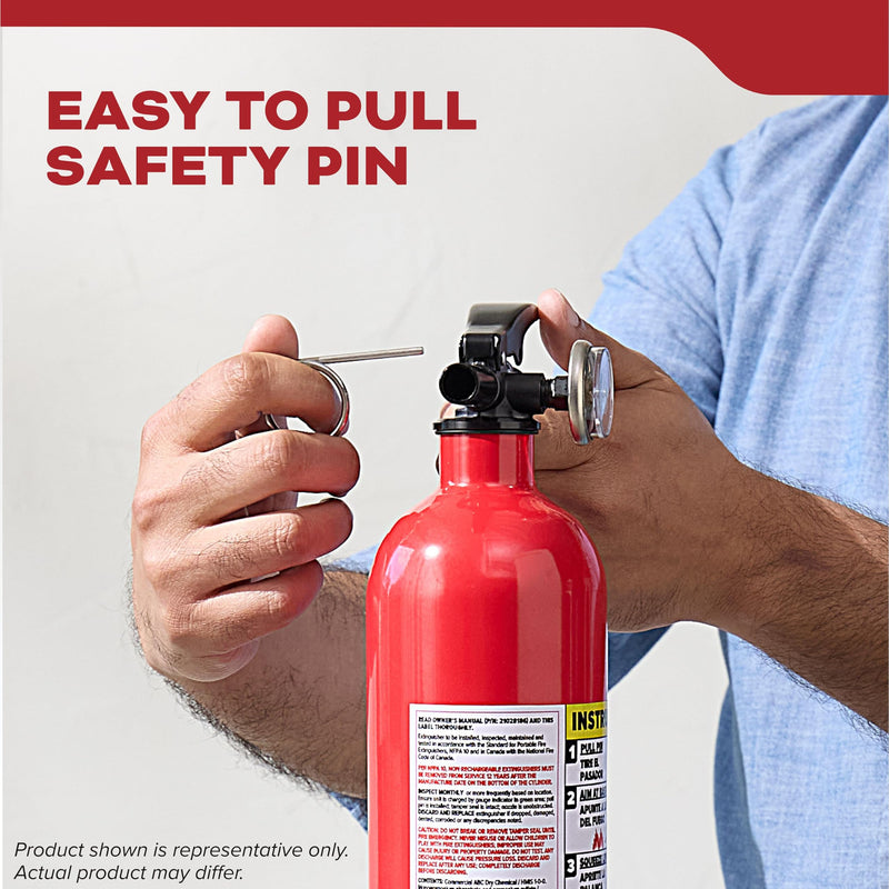 Kidde B0CB9GFZ9M Basic Fire Extinguisher — Single-Use 5BC