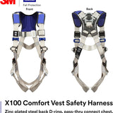 3M 1401001 DBI-SALA ExoFit X100 Comfort Vest Full Body Harness