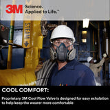 3M 6502 QL Rugged Comfort Half Mask Respirator Medium — image 4