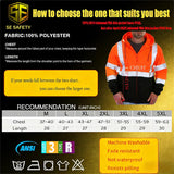 Sesafety B0DPZ32GST Class 3 Hi-Vis Pullover Hoodie — Orange