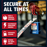 ABUS 74/40 Lockout Tagout Padlocks — 10-Pack Keyed Different
