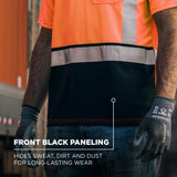Ergodyne GloWear 8286BKO Hi-Vis Type R Class 2 Short Sleeve Shirt — Orange Black