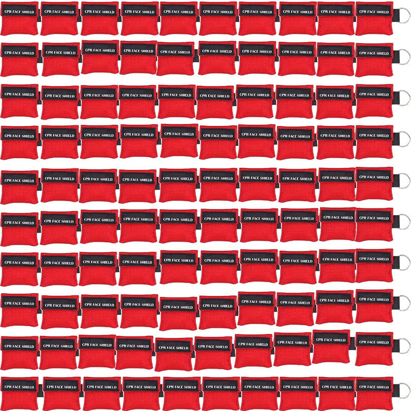 LSIKA-Z CPR Face Shield Keychain, 100-Pack