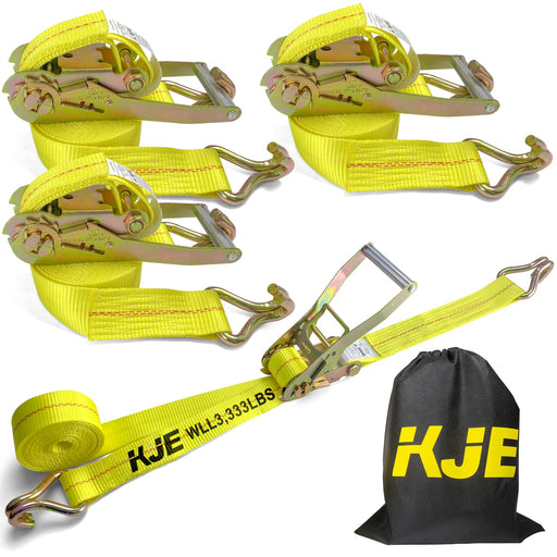 KJE KJE Ratchet Straps Heavy Duty 4 Pack, 2i