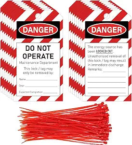 YHNTGB Lockout Tags DANGER Do Not Operate lockout tags