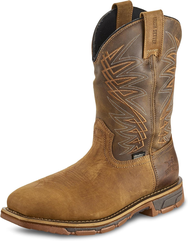 Irish Setter Marshall 11 Inch Waterproof Steel Toe Pull-On Work Boot
