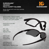 KleenGuard 65336 V30 Nemesis Safety Glasses — Smoke Anti-Fog Foam Gasket