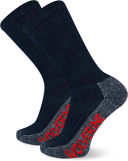 Wolverine Wolverine Steel Toe Cotton Crew Work Socks (2-Pair)