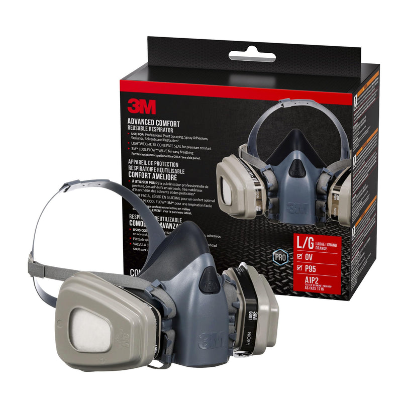3M Professional Half Mask Organic Vapor P95 Respirator with Cool Flow Valve