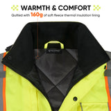 TICONN TICONN-1735 Hi-Vis Class 3 Waterproof Bomber Jacket