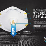 3M 8515HA1-A N95 Welding Disposable Respirator with Cool Flow Valve