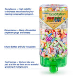 Moldex 6703 SparkPlugs EcoStation Uncorded Earplug Dispenser — NRR 33dB, 500 Pairs