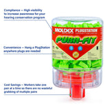 Moldex 6844 Pura-Fit PlugStation Uncorded Earplug Dispenser — NRR 33dB, 250 Pairs