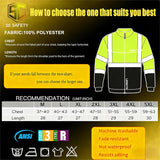 Sesafety B0D2XQYCX7 Class 3 Hi-Vis Quarter-Zip Sweatshirt — Yellow