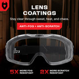 NoCry SG-6X3 OTG Safety Goggles — Over-Glasses Eye Protection