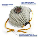 Moldex 4701N100 AirWave N100 Respirator — SmartStrap + Valve, Small