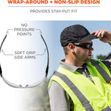 Ergodyne Skullerz SAGA-AF Frameless Anti-Fog Safety Glasses — ANSI Z87.1+