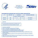Moldex 2300N95 N95 Disposable Respirator with Exhale Valve