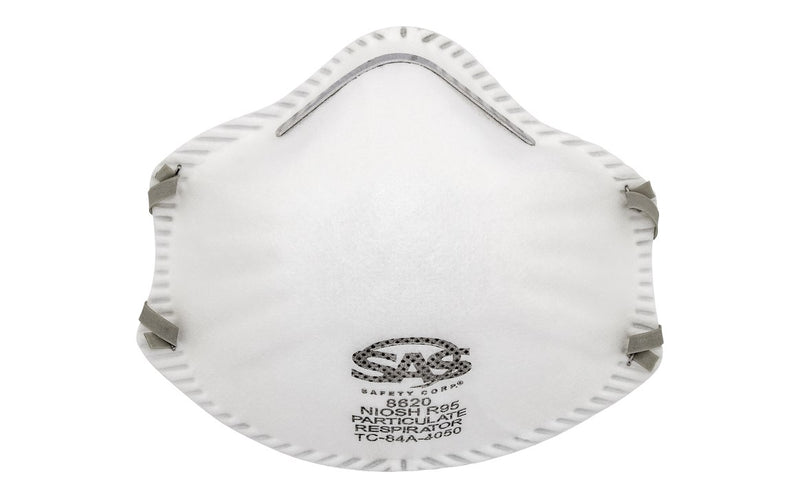 SAS Safety 8620 R95 Particulate Respirator — 20-Pack