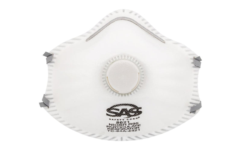 SAS Safety 8621 R95 Valved Particulate Respirator — 10-Pack