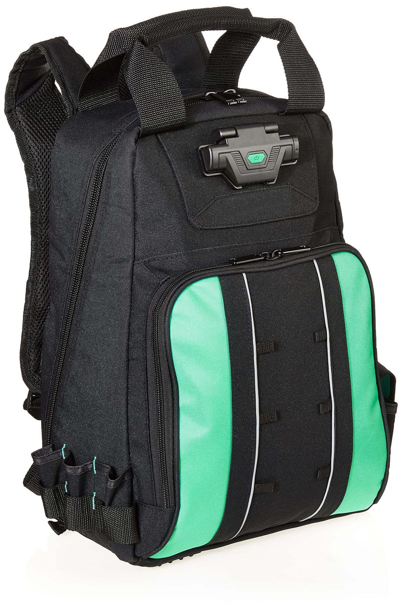 Amazon Basics Tool Backpack with LED Light, 55 Pockets, Padded Shoulder Straps
