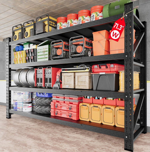 Generic 71.3in Wide Heavy Duty Garage Shelving U